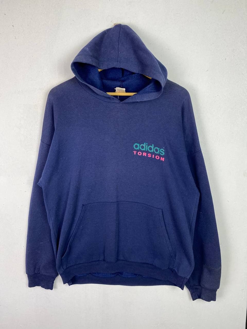Adidas vintage adidas torsion hoody made in canada sunfaded Size US L / EU 52-54 / 3 - 2 Thumbnail
