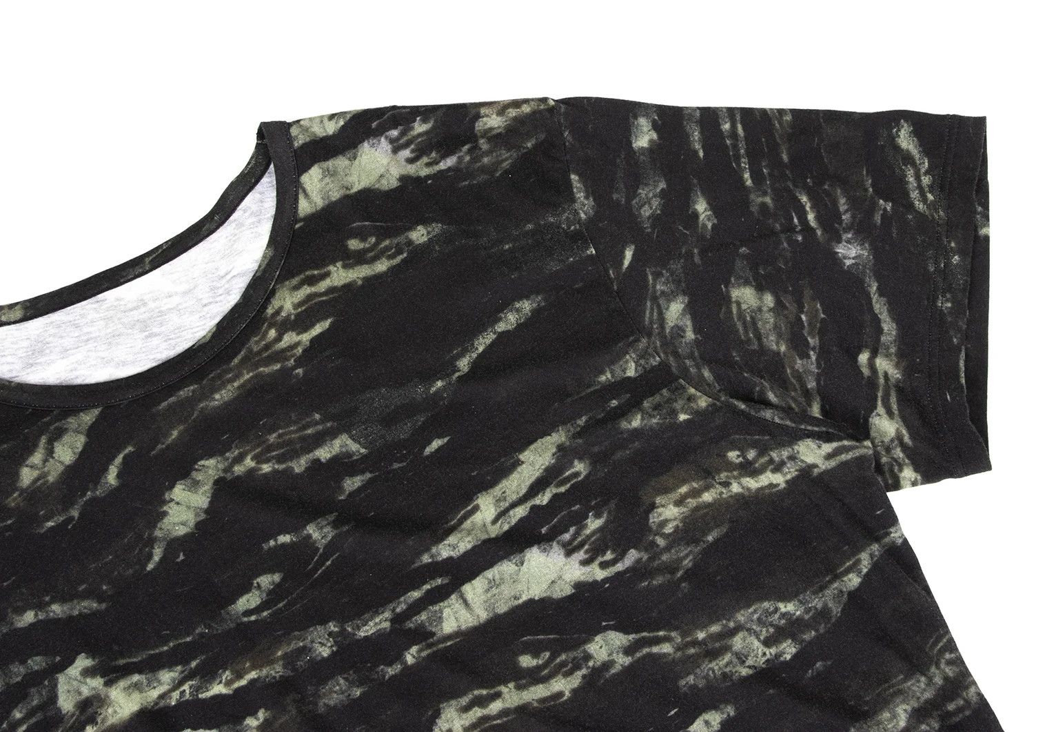 Yohji Yamamoto Zebra Pattern Side Hole Design T-Shirt in Black Khaki Size US S / EU 44-46 / 1 - 3 Thumbnail