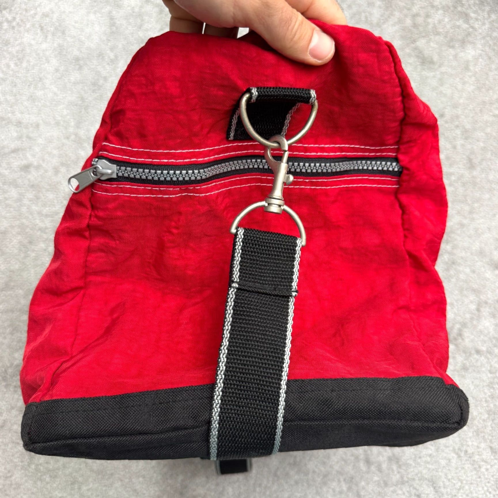 Disney VINTAGE Disney Mickey Mouse Duffle Bag Large Red Black Retro Y2K Travel Gym Unisex Adults Size ONE SIZE - 4 Thumbnail