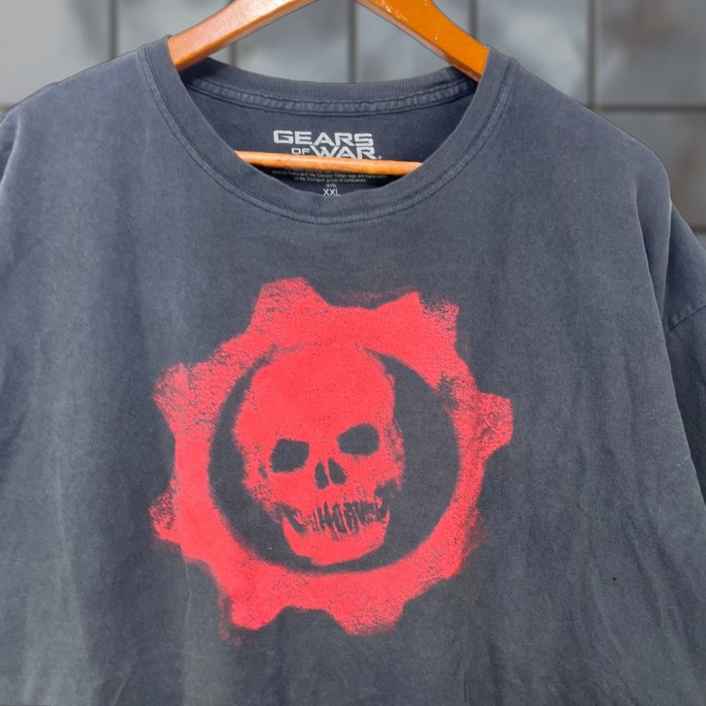 Adidas VINTAGE Gears Of War Xbox 360 Game T Shirt 2XL Adidas Cotton Black Short Sleeve Crew Neck Mens Tee Size US XXL / EU 58 / 5 - 1 Thumbnail