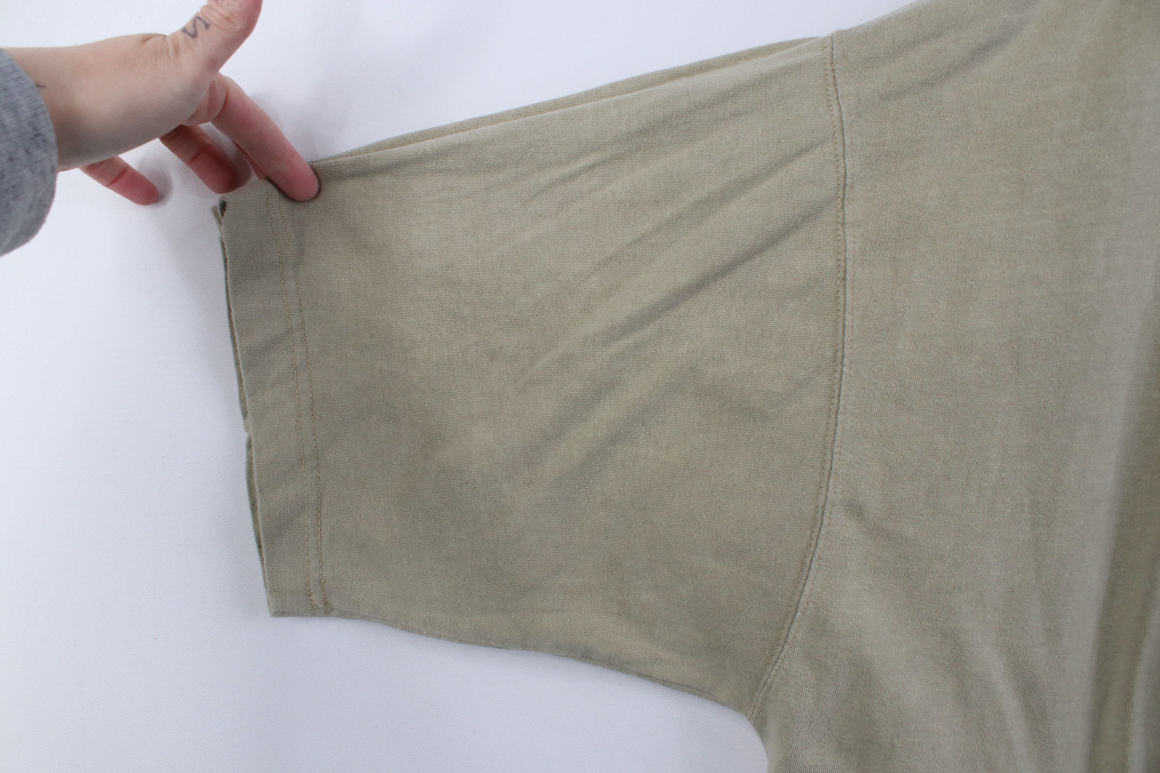 Vintage Vintage 90s Y2K Streetwear Baggy Oversized T-Shirt Beige Size US L / EU 52-54 / 3 - 9 Thumbnail