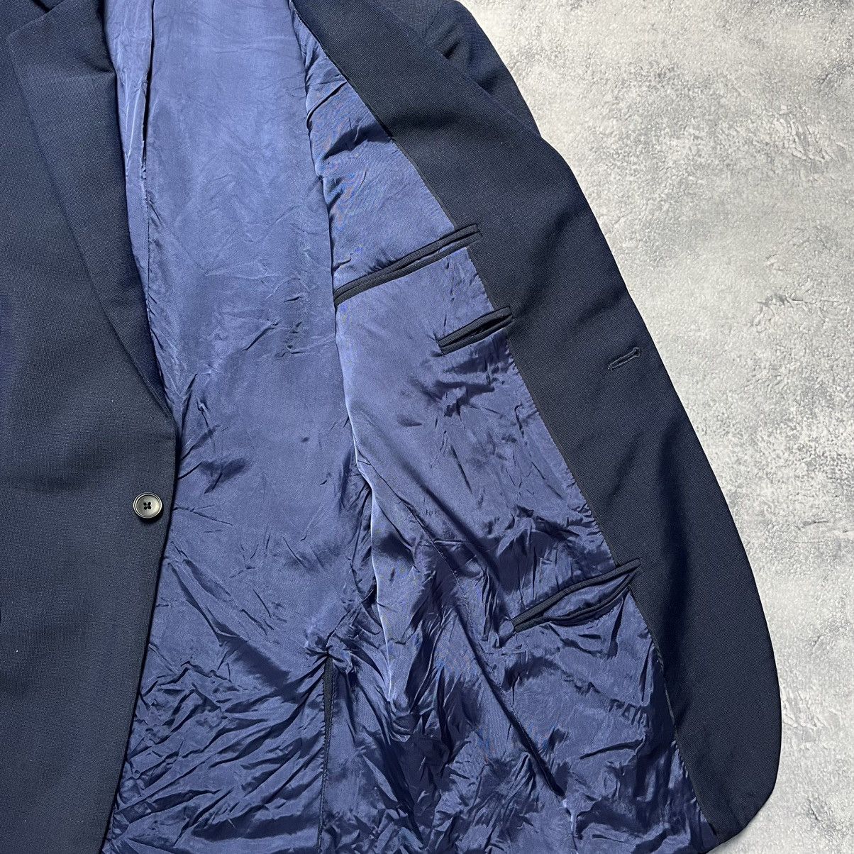 Designer × Reiss Reiss Blue Wool Blazer Jacket Luxury Classic Formal Size 38R - 5 Thumbnail