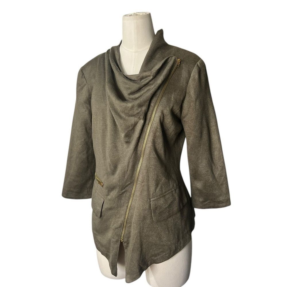 Anthropologie Anthropologie Cartonnier Olive 3/4 Sleeve Jacket Size Larg Size L / US 10 / IT 46 - 1 Thumbnail