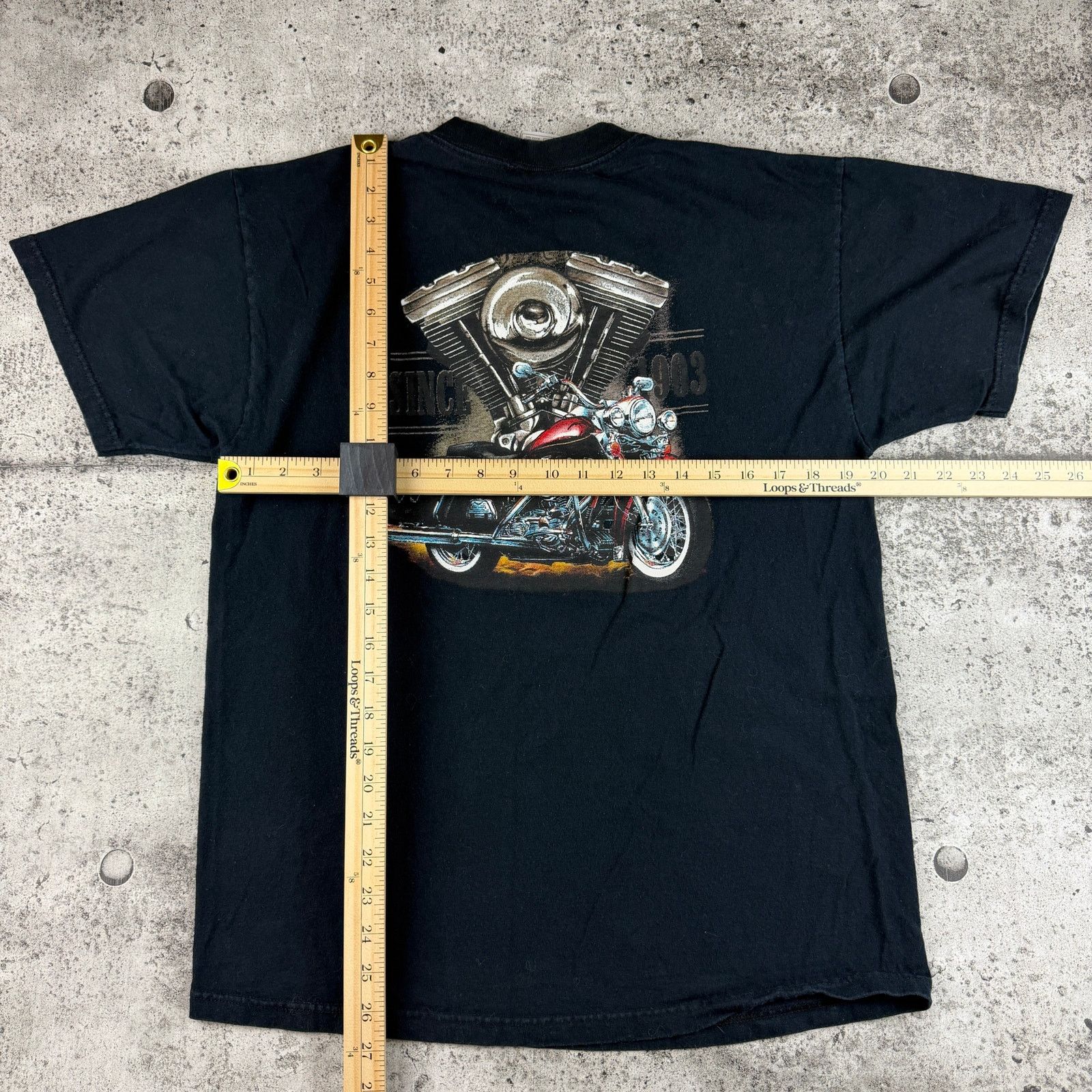 Fruit Of The Loom Spring Rally Motorcycle Rally 2005 Y2K Biker Shirt Size L Size US L / EU 52-54 / 3 - 8 Thumbnail
