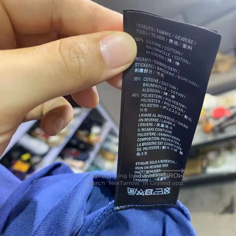 Balenciaga Balenciaga GAY lettering embroidery blue short sleeve, siz Size US L / EU 52-54 / 3 - 3 Thumbnail