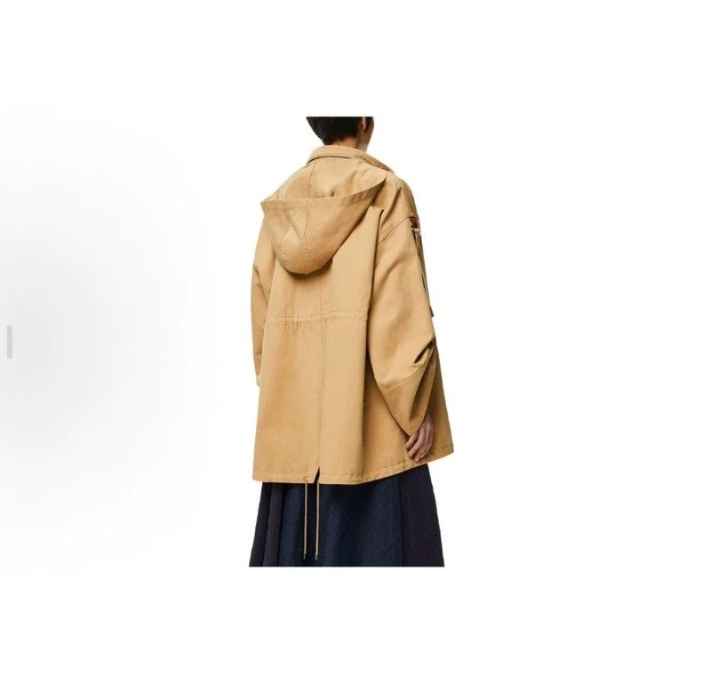 Loewe Loewe A cotton and linen overcoat with a hooded pike coat Size 4XL / US 24-26 - 2 Thumbnail