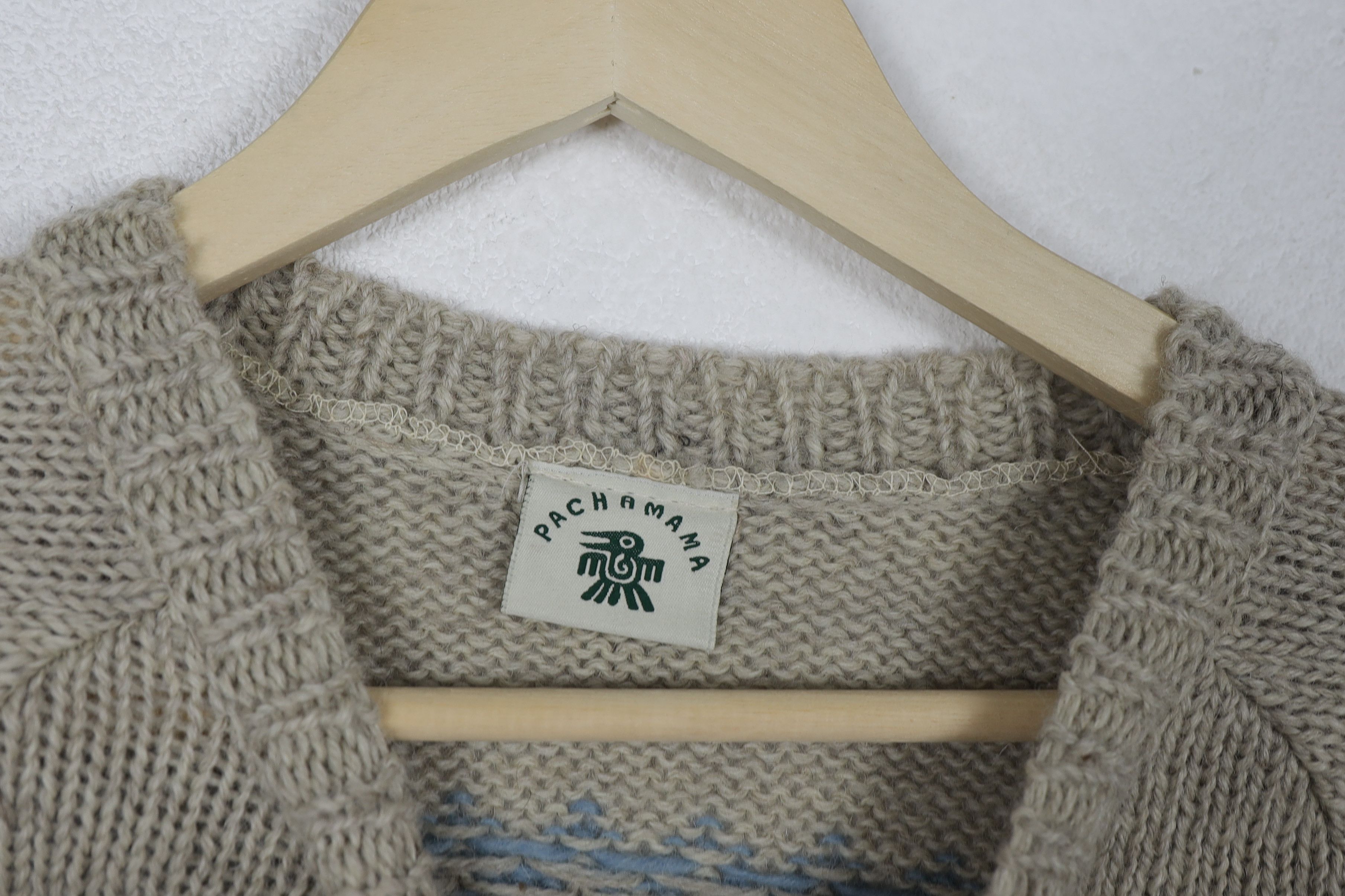 Other Pachamama Handknit Ornament Wool Sweater Avant Garde Size S / US 4 / IT 40 - 6 Thumbnail
