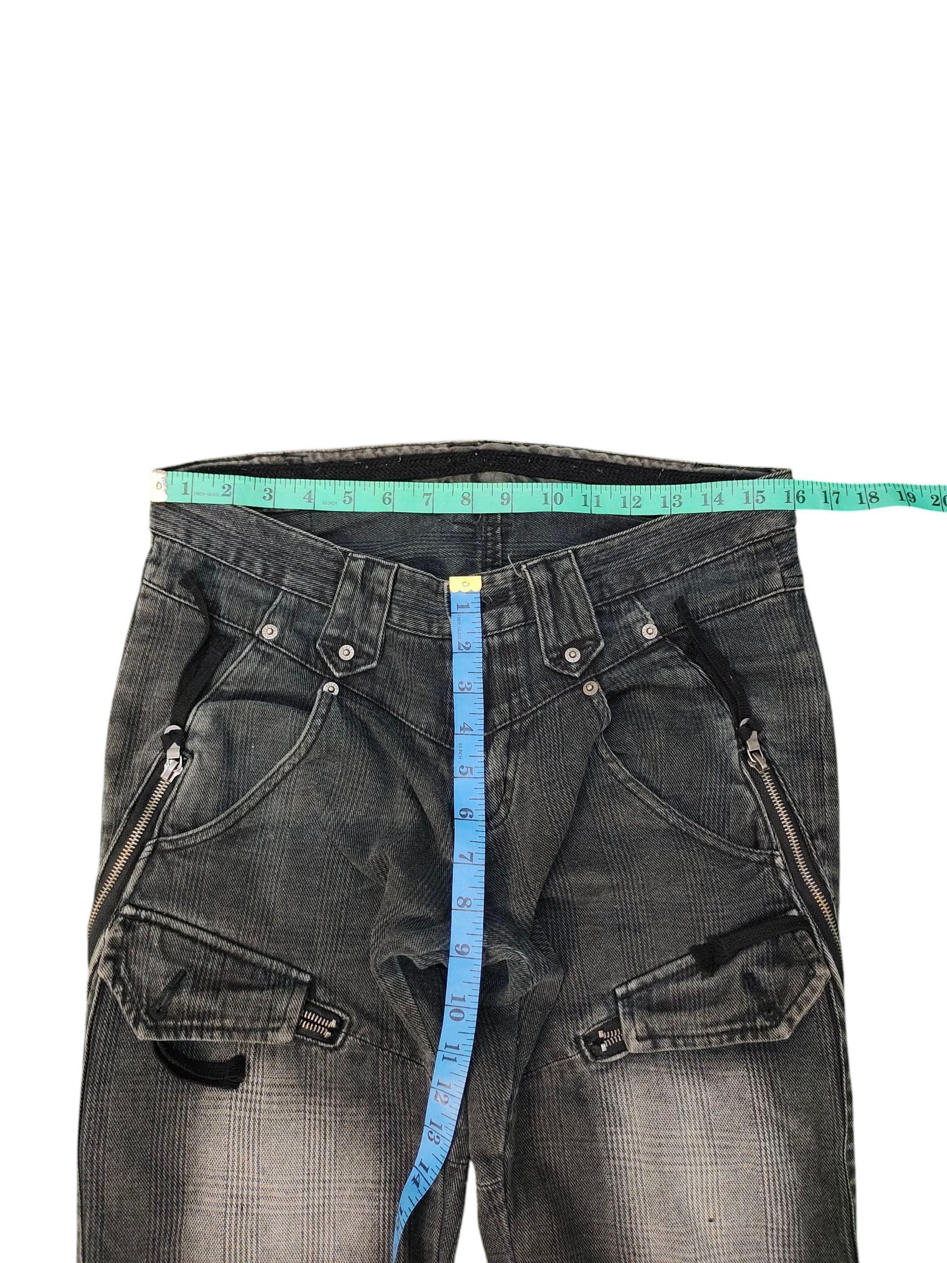 PPFM Ppfm Multi Pocket Zipper Denim Pants Punks Gothic Style Size US 32 / EU 48 - 15 Thumbnail