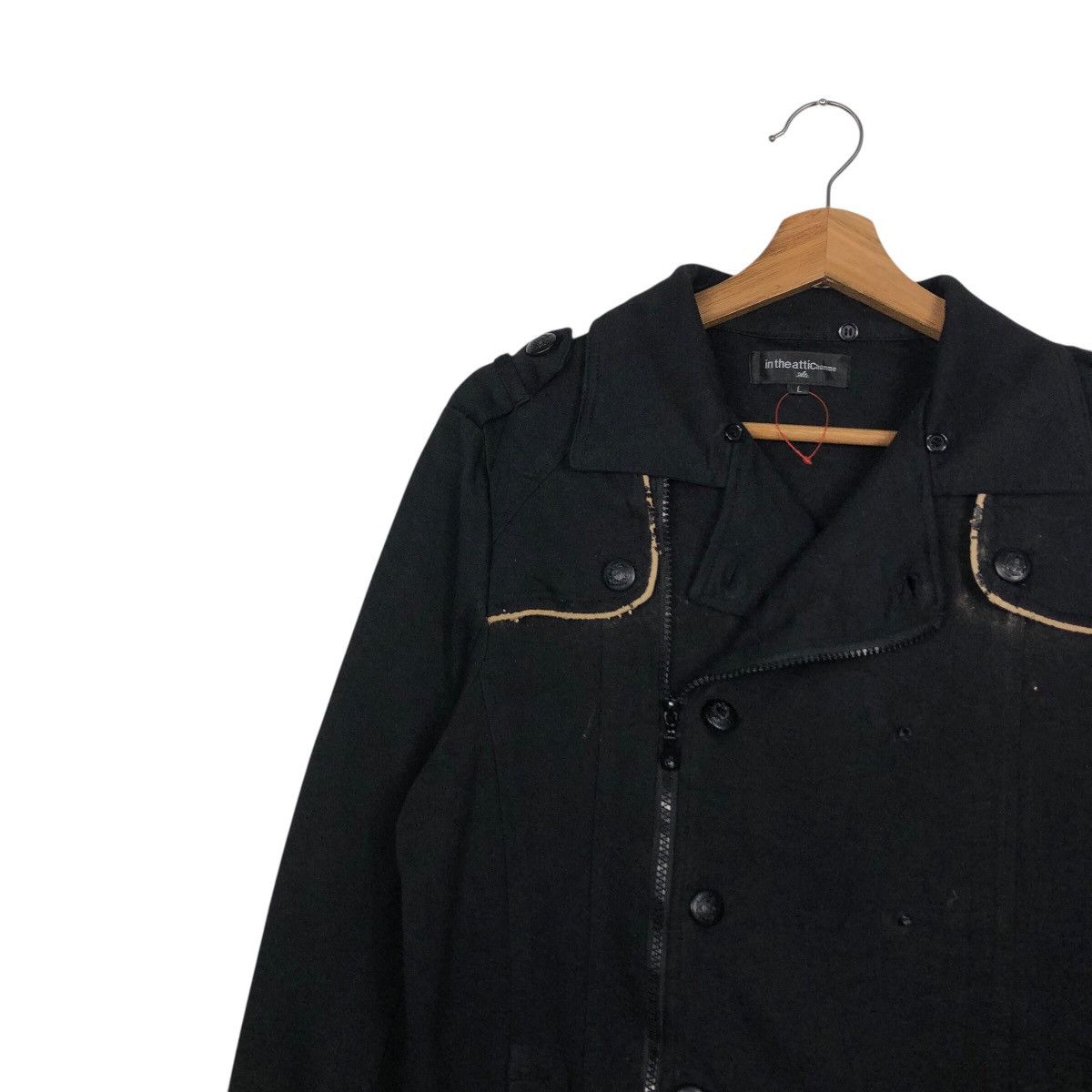In The Attic 📌Rich Black Biker Jacket Punk In The Attic Jpn Beauty Beast Size US L / EU 52-54 / 3 - 7 Thumbnail