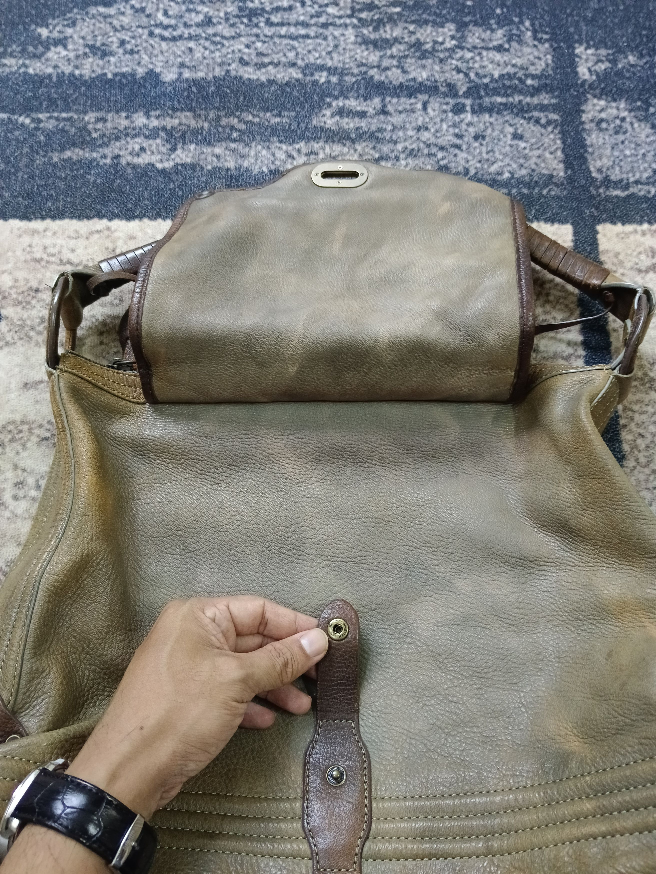 Theory Theory Hobo Patina Leather Size ONE SIZE - 6 Thumbnail