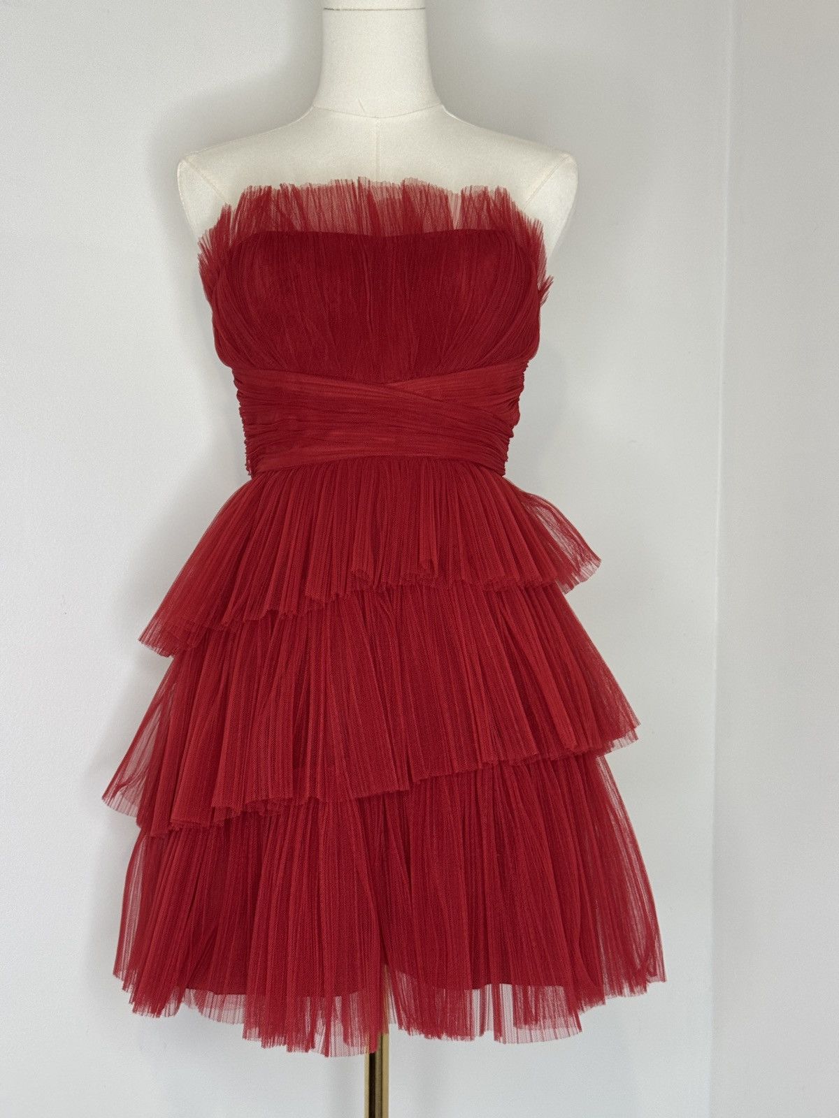 Bcbgmaxazria BCBGMAXAZRIA Women's Strapless Mini Evening Dress Size XS / US 0-2 / IT 36-38 - 4 Thumbnail