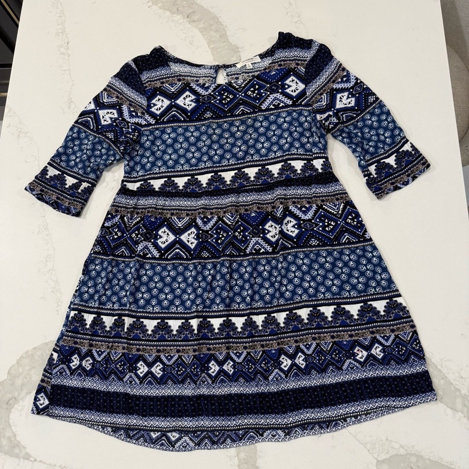 Cotton On Cotton On Bohemian Print 3/4 Sleeve Dress Women’s Size Small Size S / US 4 / IT 40 - 1 Thumbnail