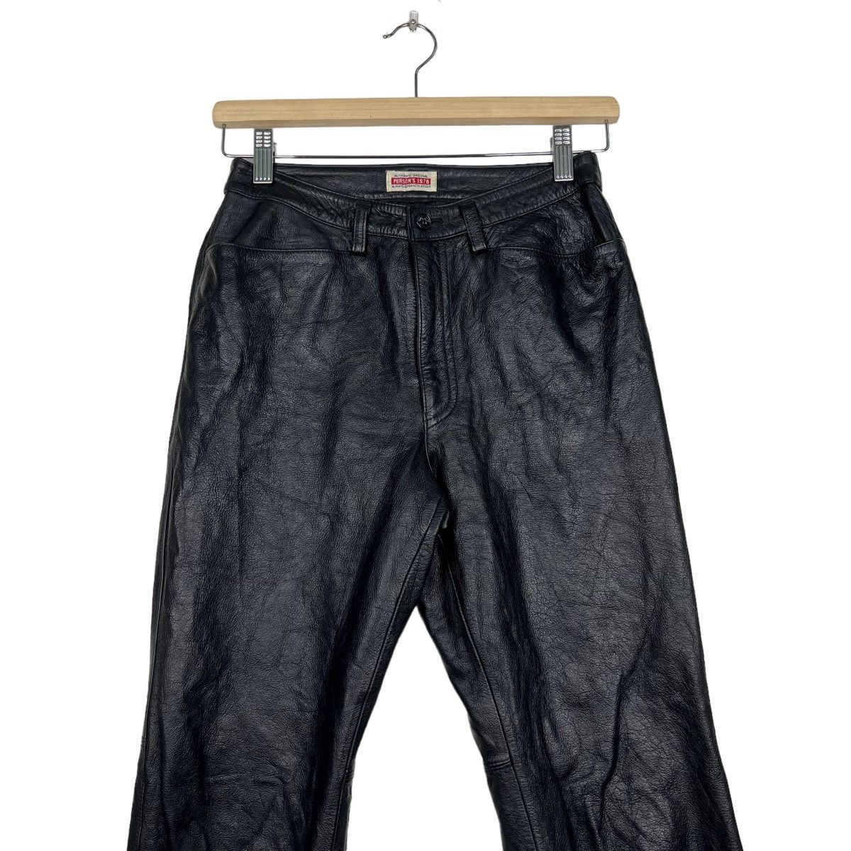 Japanese Brand 🔥 VINTAGE PERSONS LEATHER TROUSER PANT Size US 26 / EU 42 - 5 Thumbnail