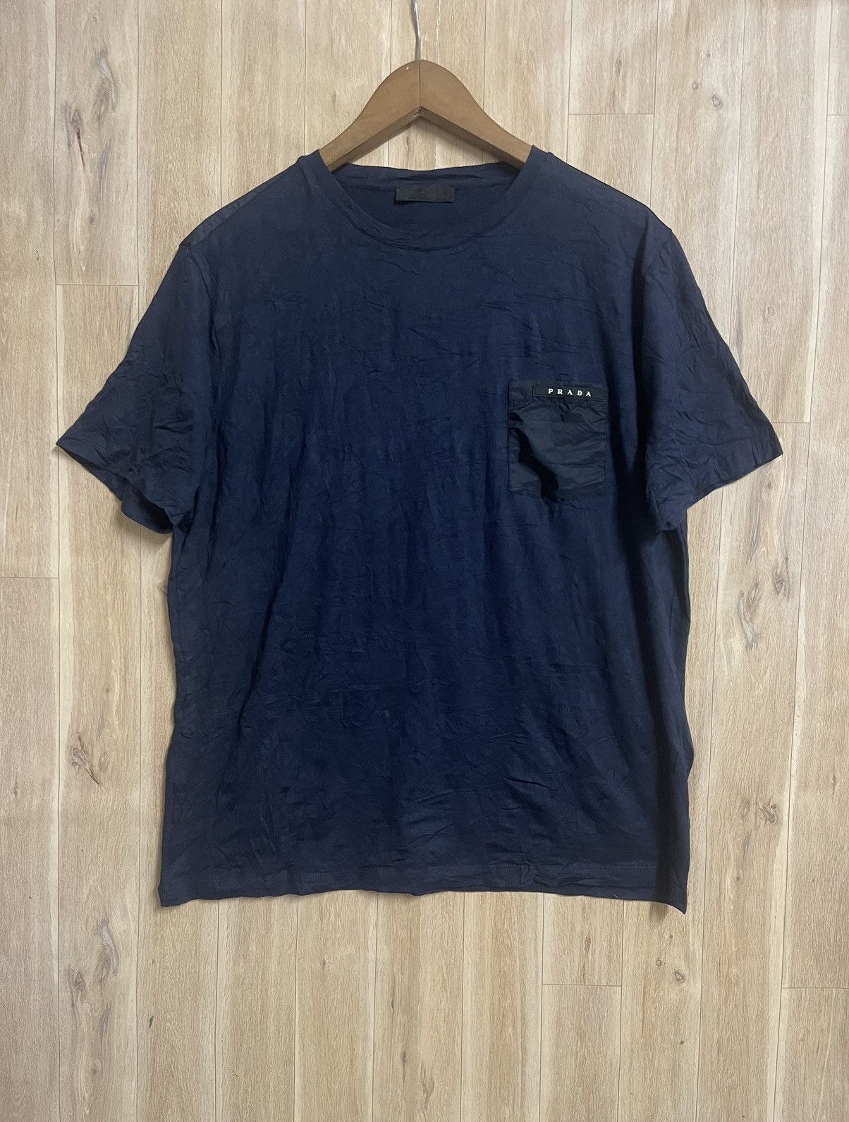 Prada Prada Re-Nylon Pocket Jersey T shirt XL Made in Romania Size US XL / EU 56 / 4 - 1 Thumbnail