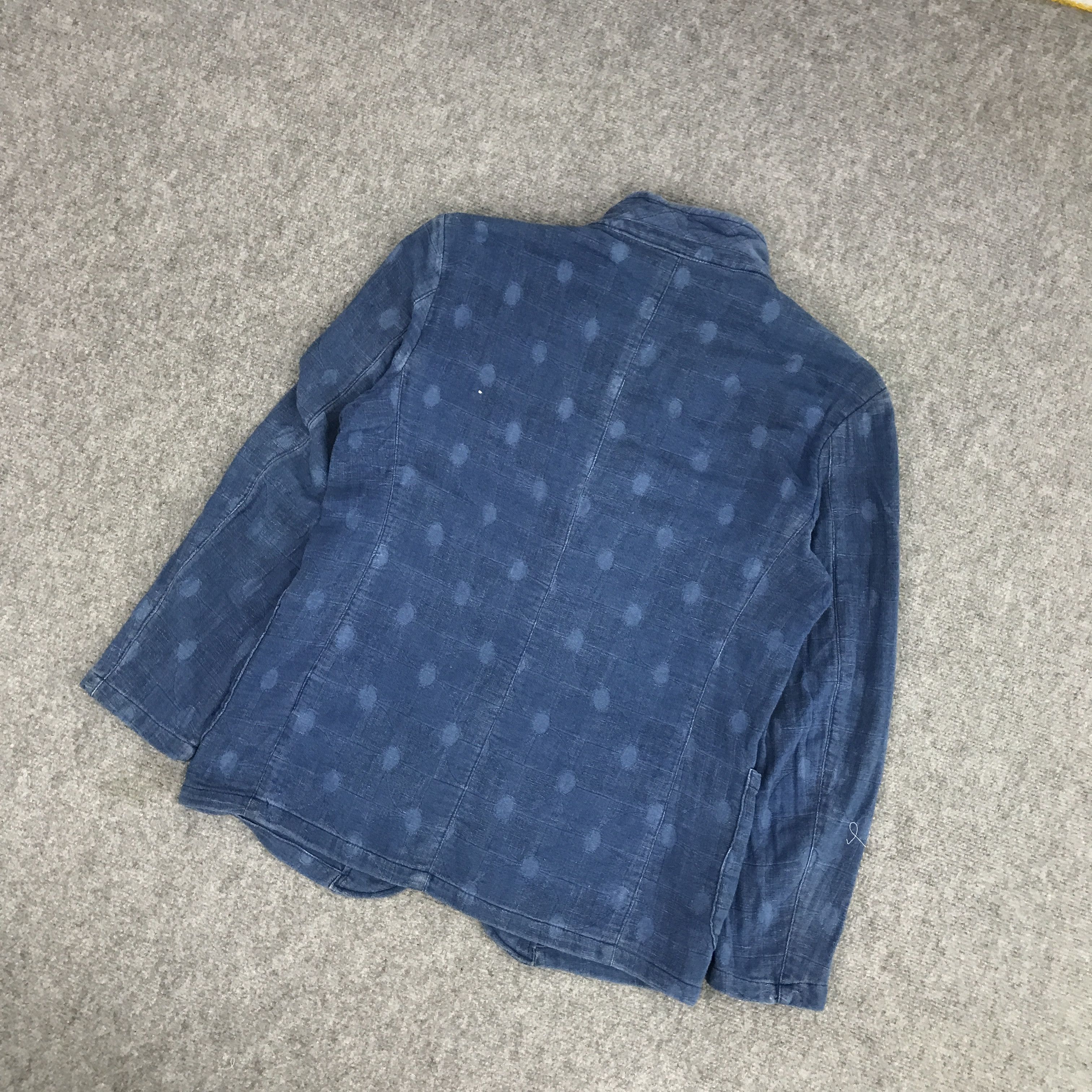 Indigo × Japanese Brand G STAGE INDIGO COTTON BLAZER JACKET Size US M / EU 48-50 / 2 - 4 Thumbnail