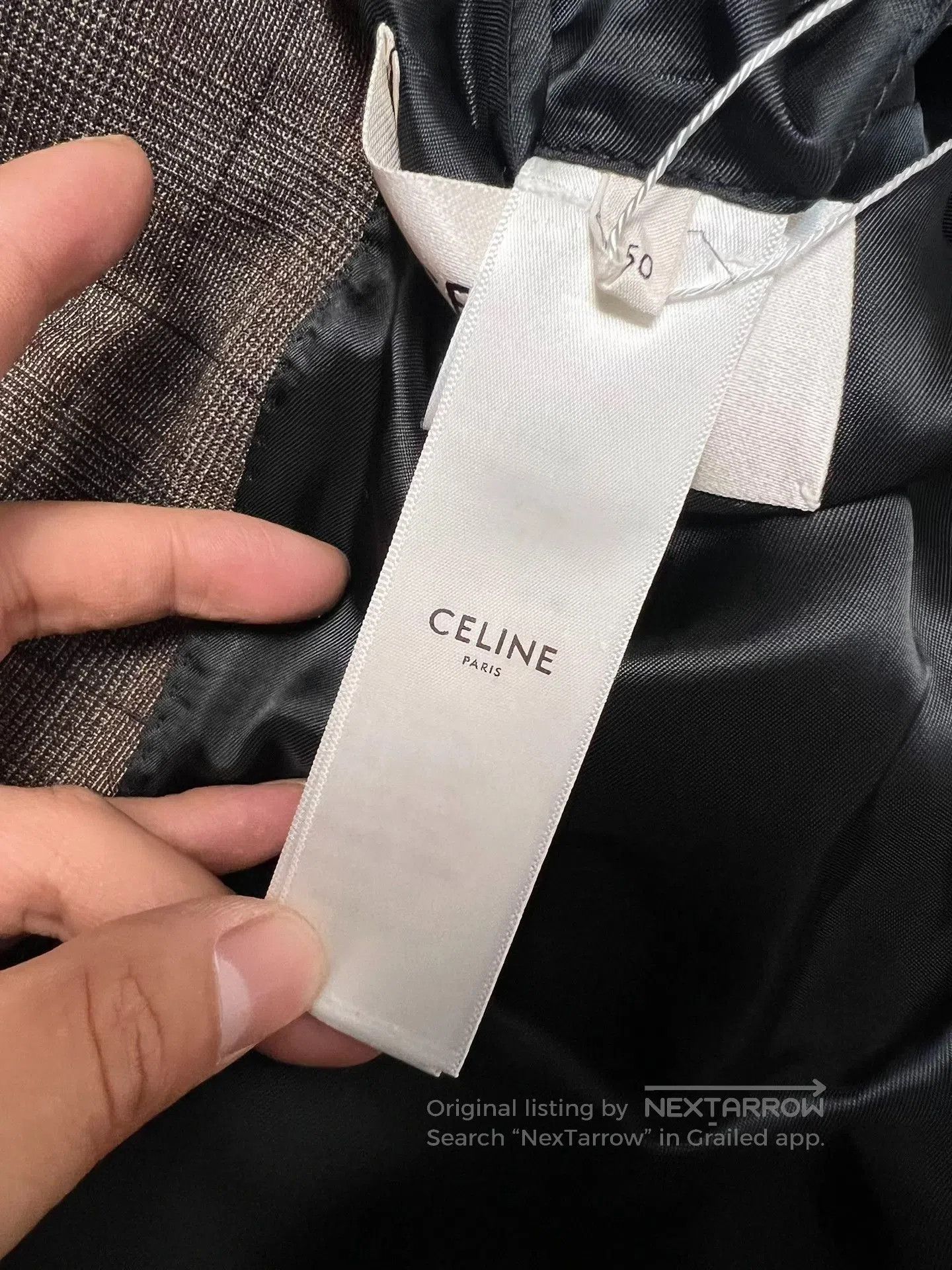 Celine Celine Brown Prince of Wales Wool Blazer. Size US M / EU 48-50 / 2 - 5 Thumbnail