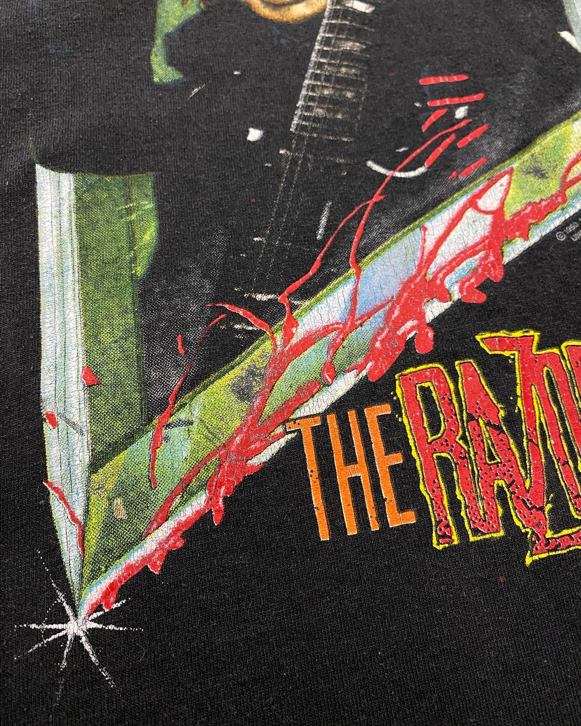 AC/DC × Vintage 1990-91 World Tour Band Single Stitched T-Shirt Faded Size US XL / EU 56 / 4 - 6 Thumbnail