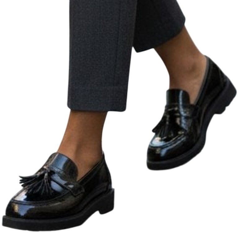 Jones New York Jones New York Women Black Loafers Tassels 1" Heel Sz 9 Size US 9 / IT 39 - 1 Thumbnail