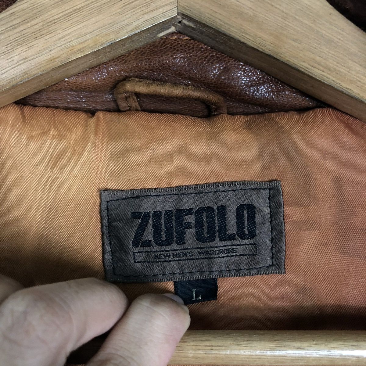 Vintage 🔥VINTAGE FLY BIKER LEATHER JACKET ZUFOLO JAPAN Size US L / EU 52-54 / 3 - 19 Thumbnail