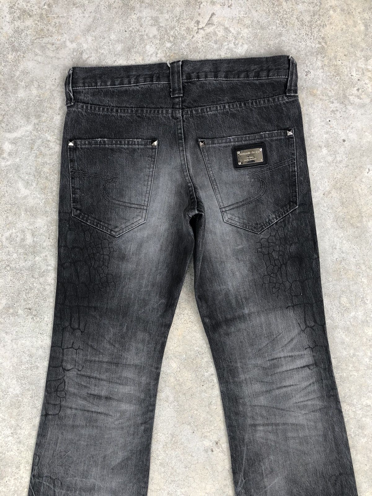semanticdesign Semantic Design Flared Jeans Distressed Art Style Size US 32 / EU 48 - 8 Thumbnail