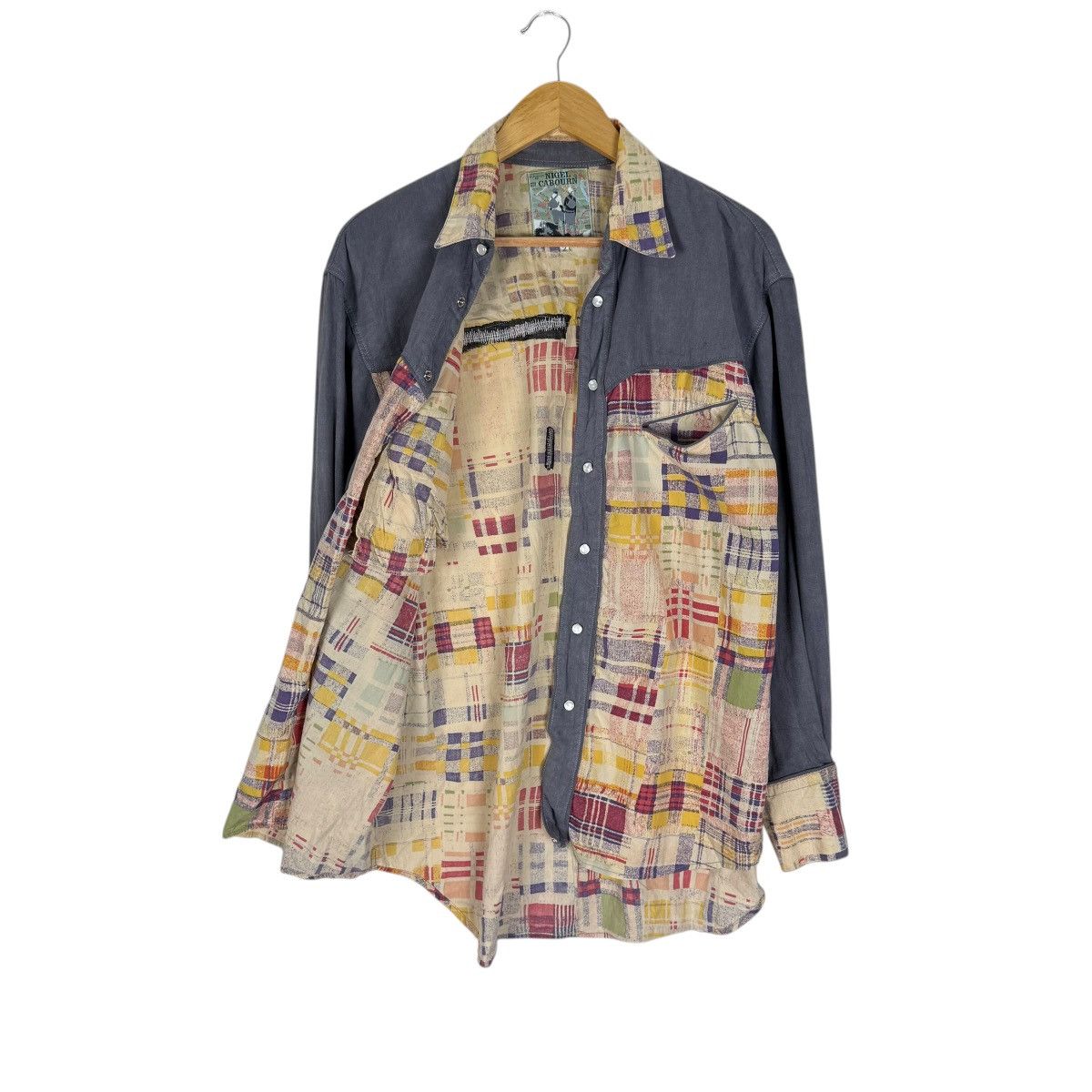 Nigel Cabourn 🌟NIGEL CABOURN PATHCWORK WESTERN SHIRTS Size US M / EU 48-50 / 2 - 9 Thumbnail