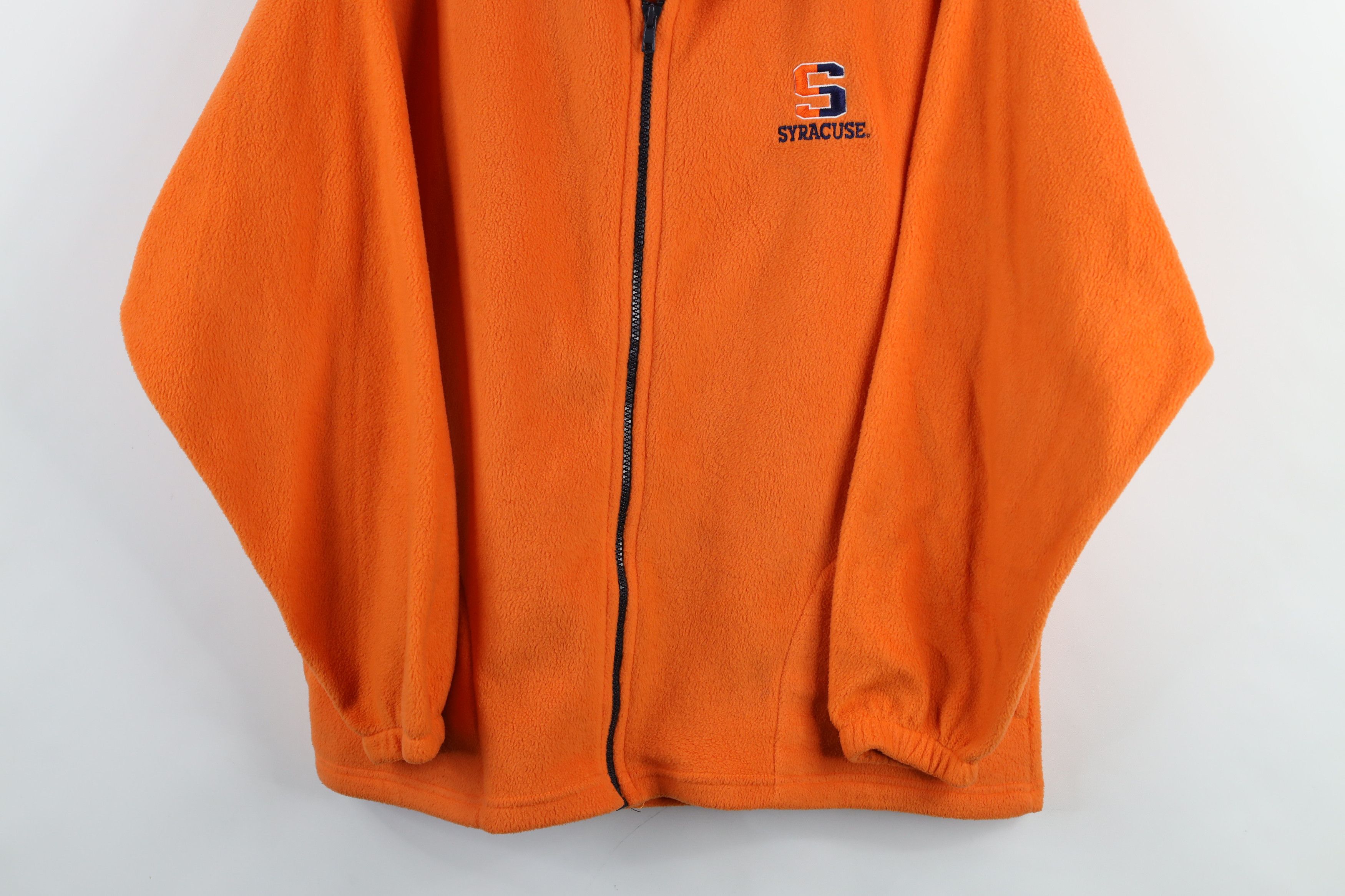 Vintage Vintage 90s Syracuse University Full Zip Fleece Jacket USA Size US L / EU 52-54 / 3 - 3 Thumbnail