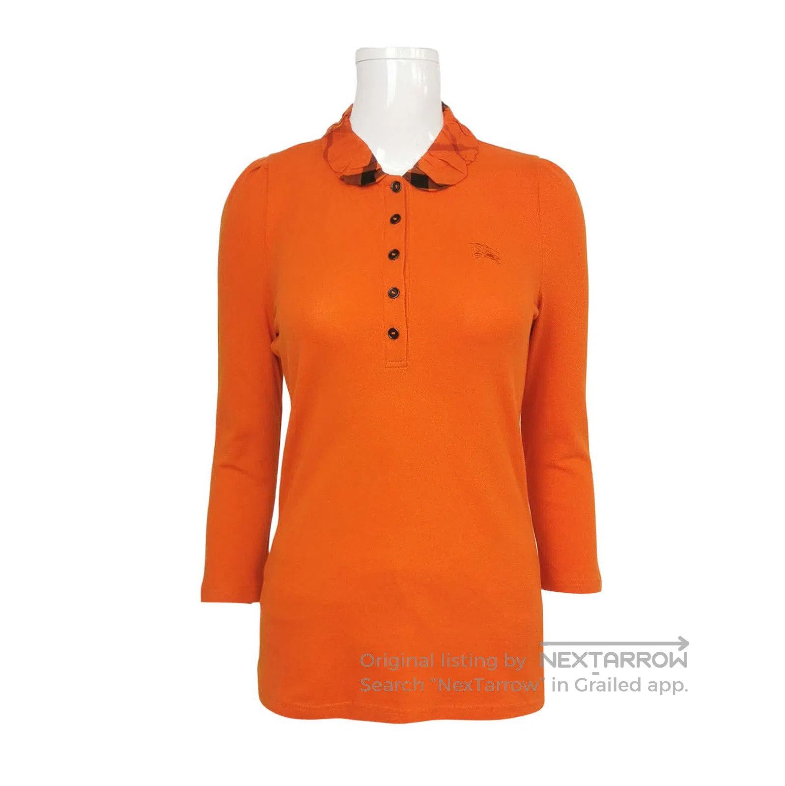 Burberry Burberry Brit Embroidered Cotton Polo Shirt . Size US S / EU 44-46 / 1 - 1 Thumbnail
