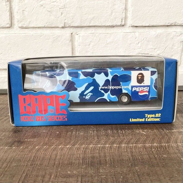Bape × Pepsi 2001 BAPE × PEPSI Miniature Toy Bus ABC CAMO BLUE NIGO APE Size ONE SIZE - 1 Thumbnail