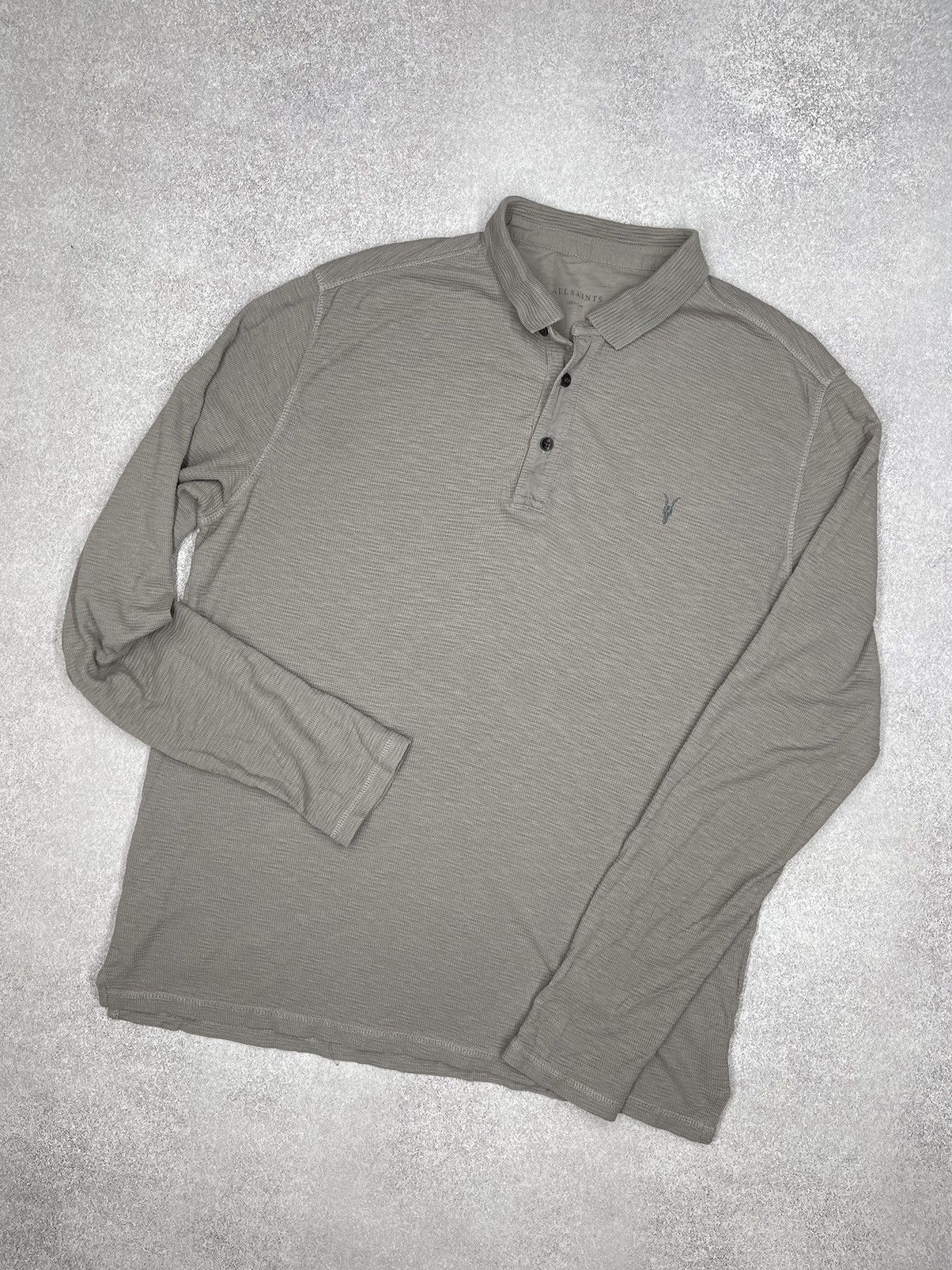 Allsaints Mens AllSaint Clash Longsleeve Polo Size M Size US M / EU 48-50 / 2 - 1 Thumbnail