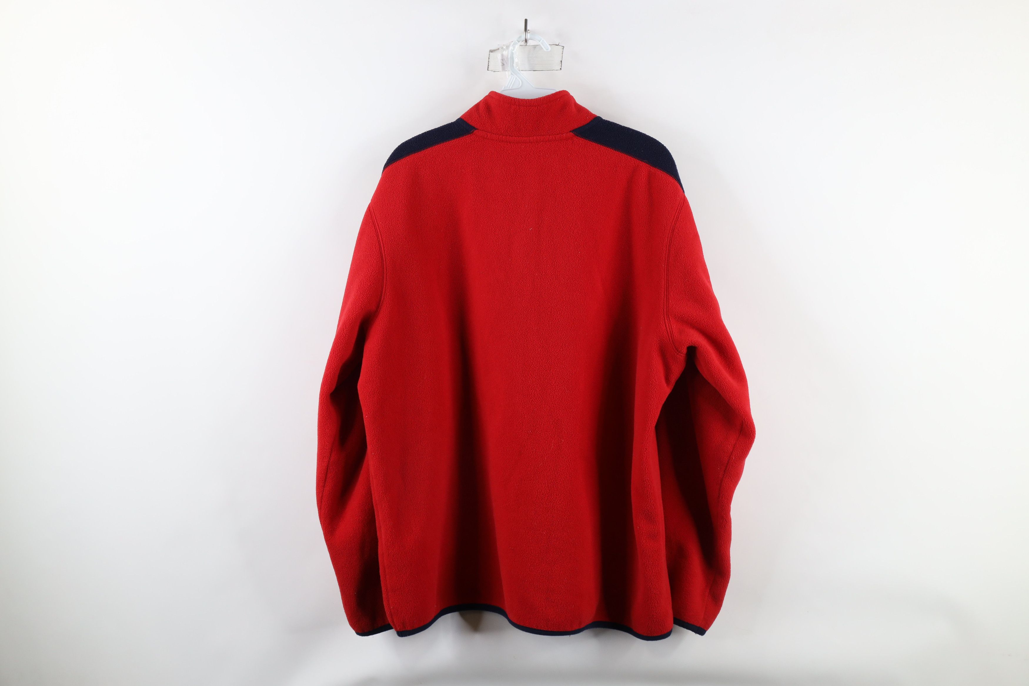 Nautica × Vintage Vintage 90s Nautica Script Half Zip Fleece Pullover Sweater Size US L / EU 52-54 / 3 - 9 Thumbnail
