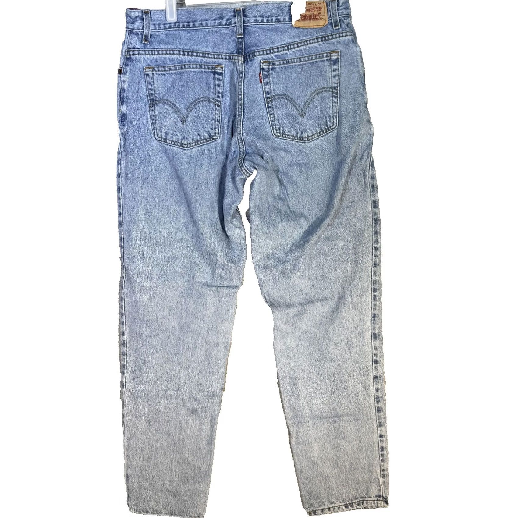 Levi's VINTAGE Levi's 550 Jeans Womens 16 Long Blue Relaxed Tapered Leg Denim 00s Ladies Size 38" / US 16 / IT 52 - 2 Thumbnail