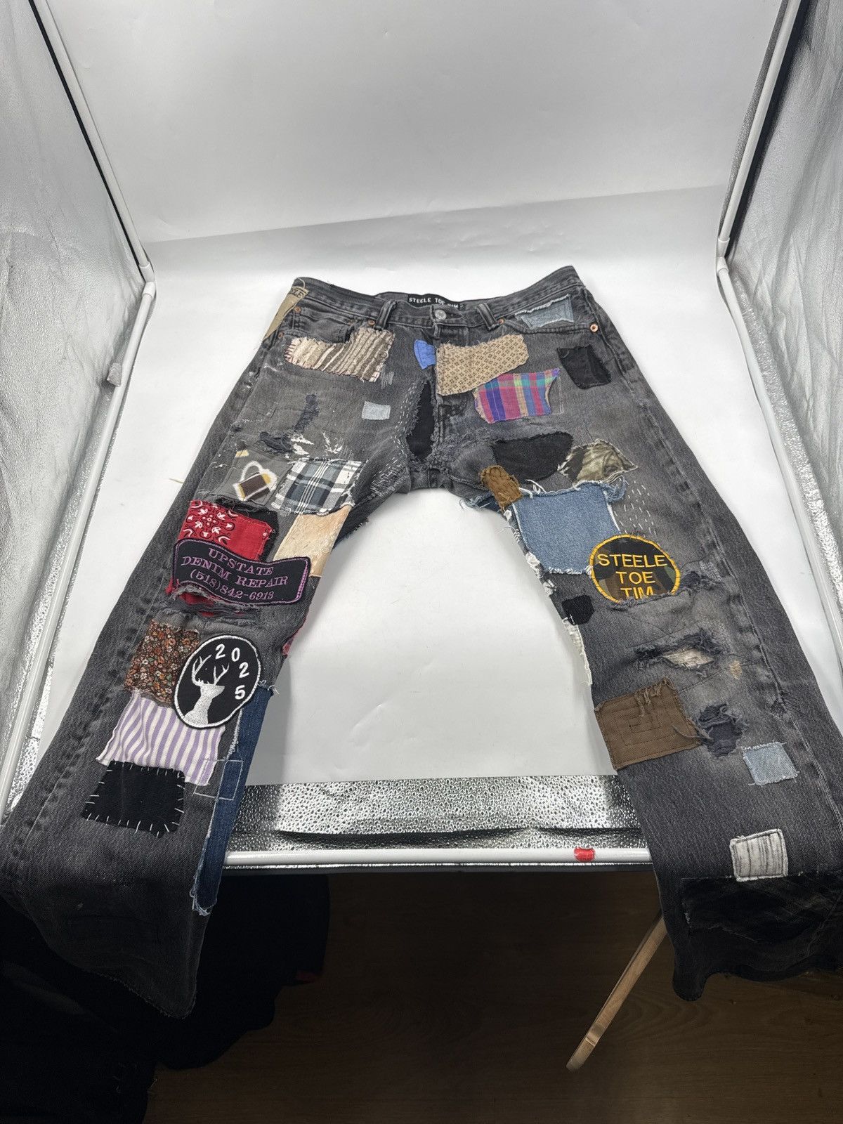 Steele Toe Tim Patchwork Denim Pants