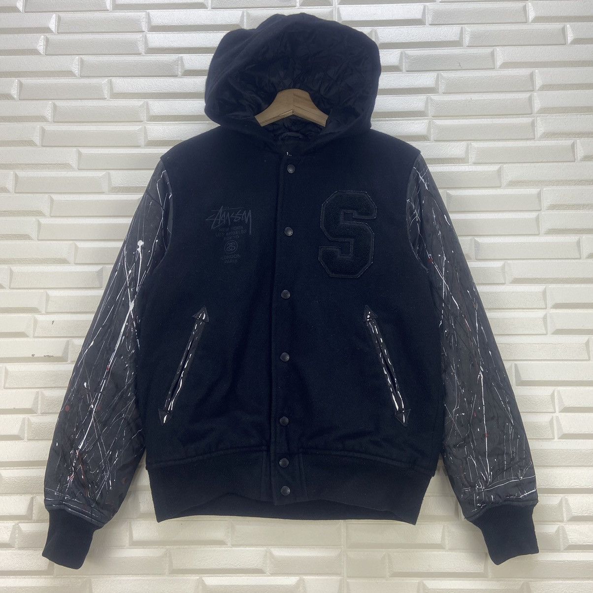 Stussy Custom Made Painting Color Stussy Spell Out Big Logo Varsity Size US S / EU 44-46 / 1 - 2 Thumbnail