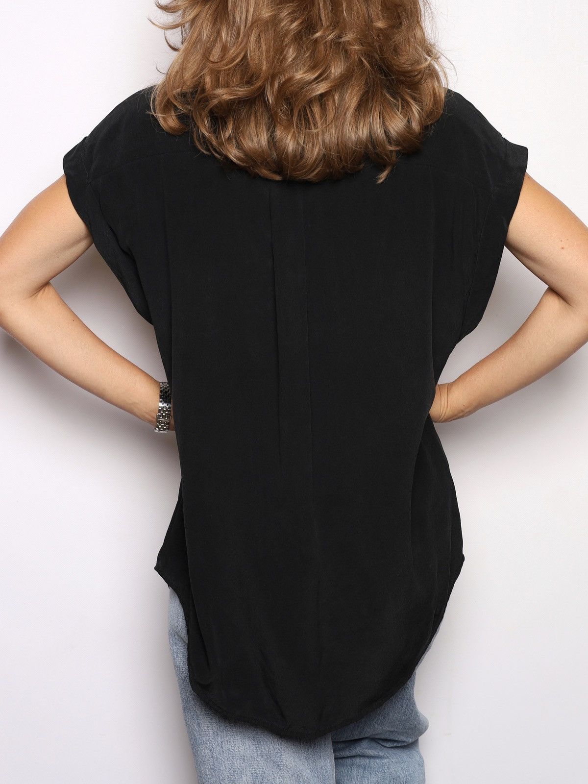 Zimmermann Zimmermann Washed Silk Black Top Shirt Size M / US 6-8 / IT 42-44 - 6 Thumbnail