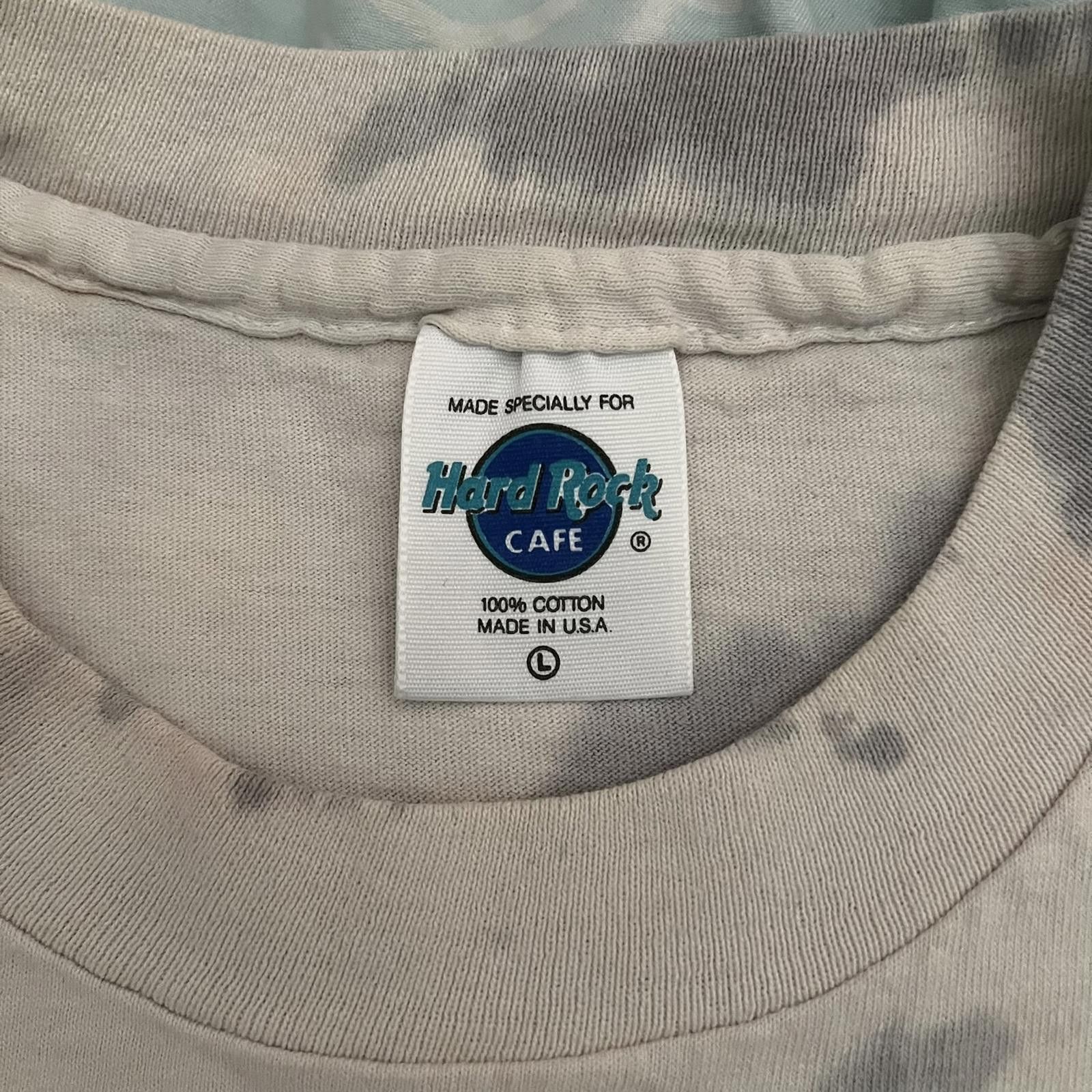 Hard Rock Cafe VTG 90s Single Stitch Hard Rock Cafe Las Vegas Tie-Dye Tee Size US L / EU 52-54 / 3 - 4 Thumbnail
