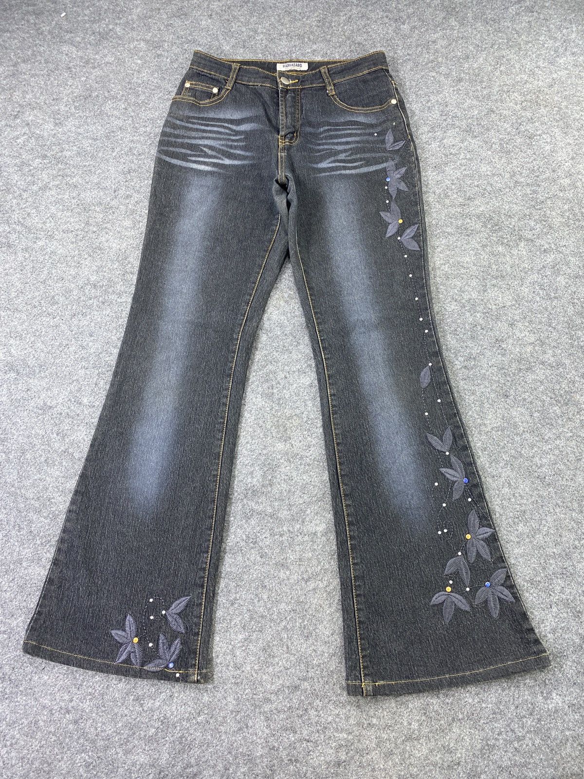 Jean Haphazard bootcut Wash Jeans - J1006 Size 27" / US 4 / IT 40 - 2 Thumbnail