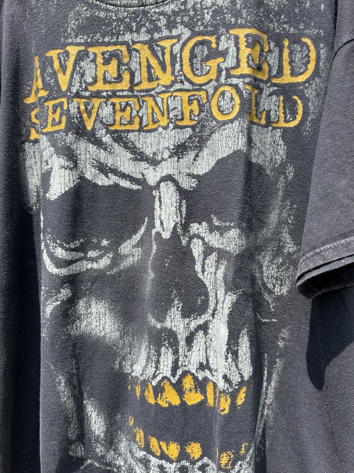 Band Tees × Vintage Avenged Sevenfold Skull Big Print AOP Size US XXL / EU 58 / 5 - 2 Thumbnail