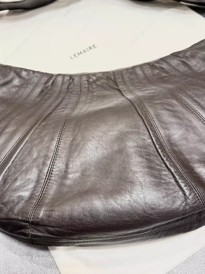 Lemaire Lemaire large size lamb leather horn bag Size ONE SIZE - 6 Thumbnail
