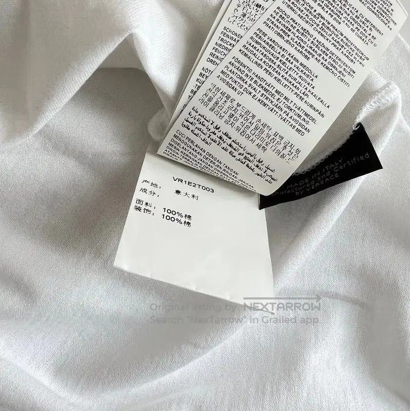 Versace Versace Summer White Cotton Men's T-Shirt . Size US XL / EU 56 / 4 - 5 Thumbnail
