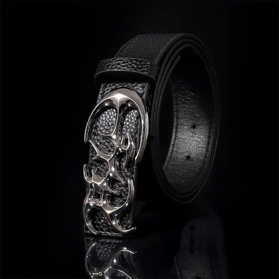 Jewelry × Vintage Streetwear Design Buckle PU Leather Belt Size ONE SIZE - 2 Thumbnail