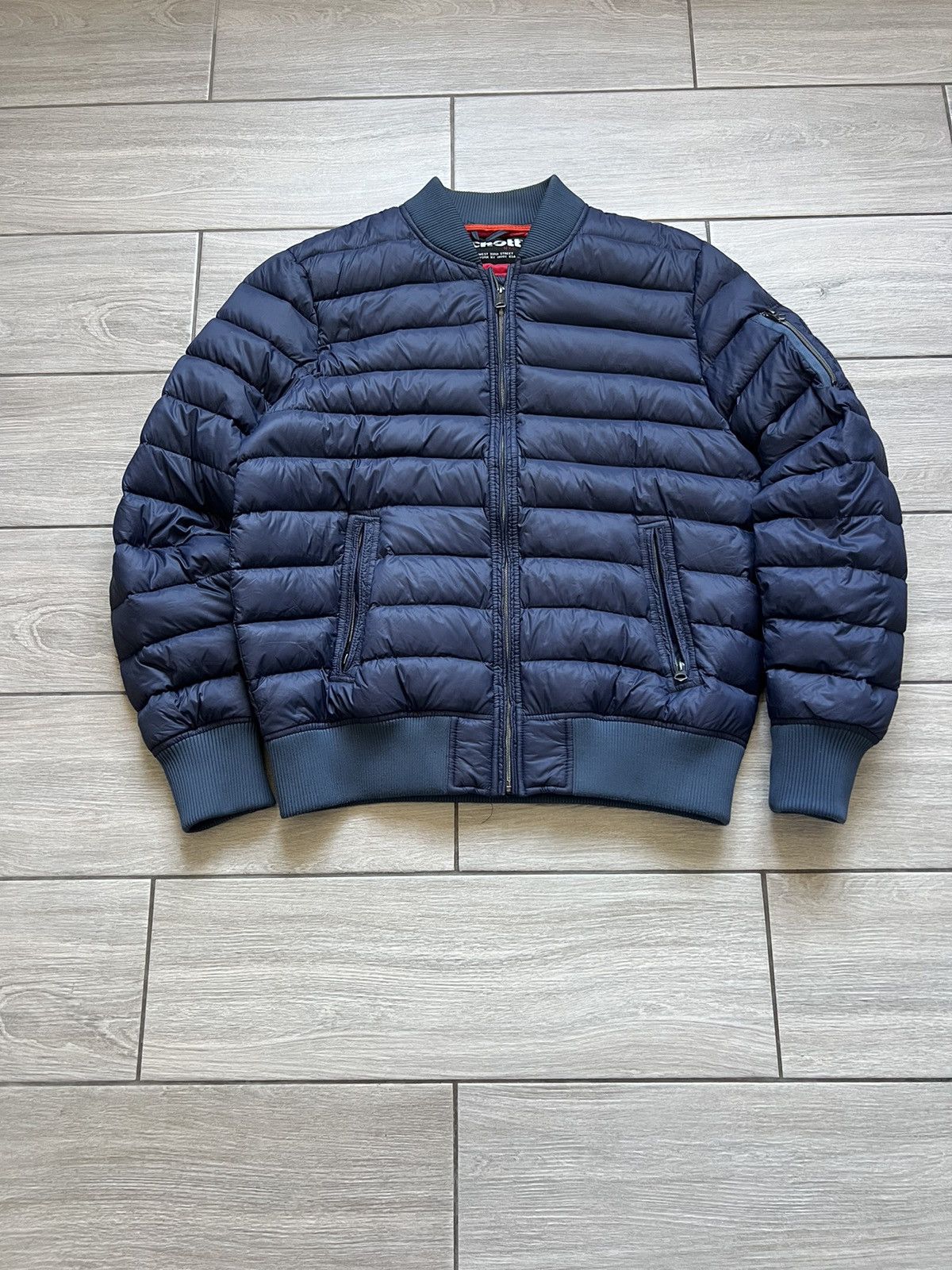 Schott Schott N.Y.C. Down Puffer Jacket Size US XL / EU 56 / 4 - 2 Thumbnail