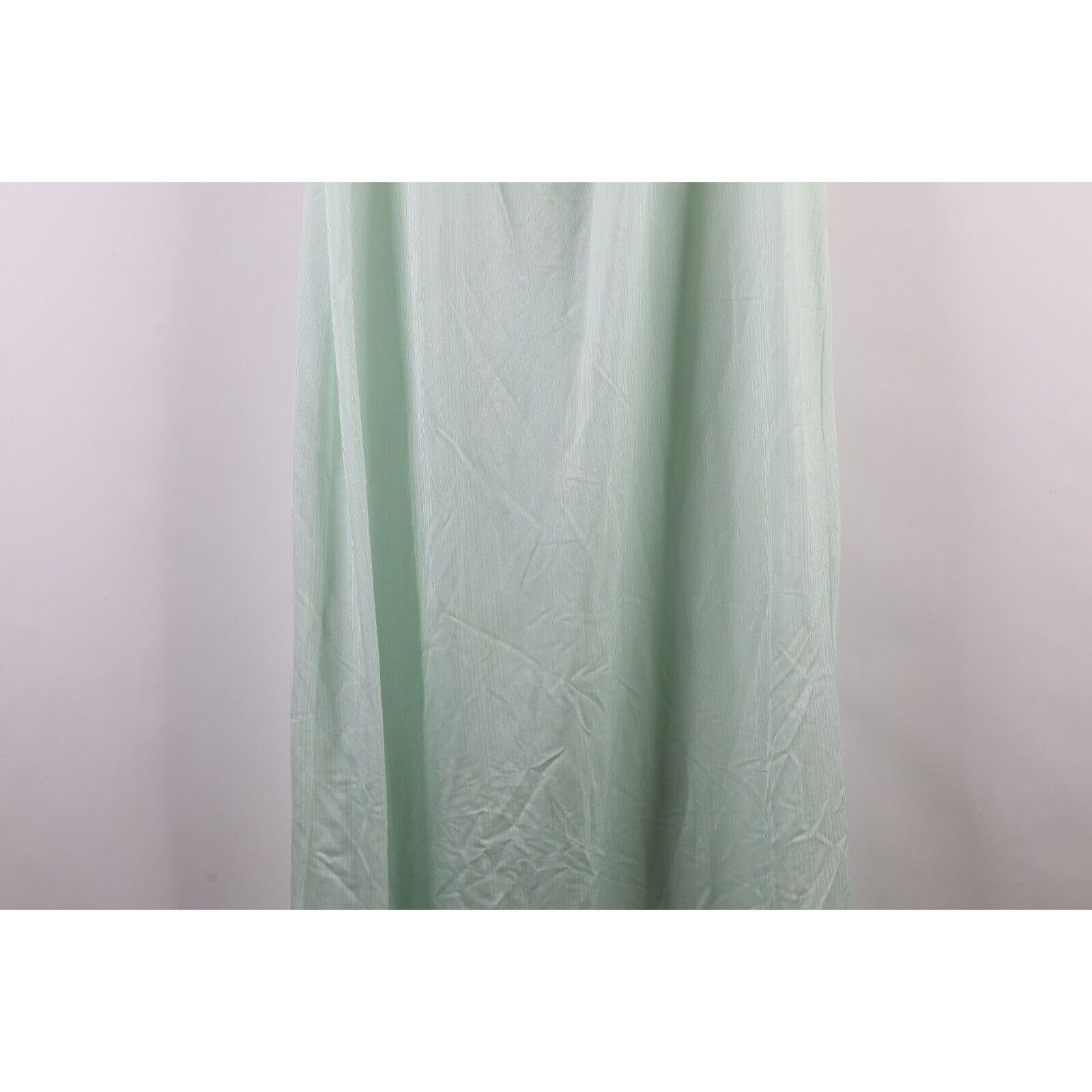 Vintage Vintage 90s Streetwear Flower Lace Sheer Night Gown Size ONE SIZE - 16 Thumbnail