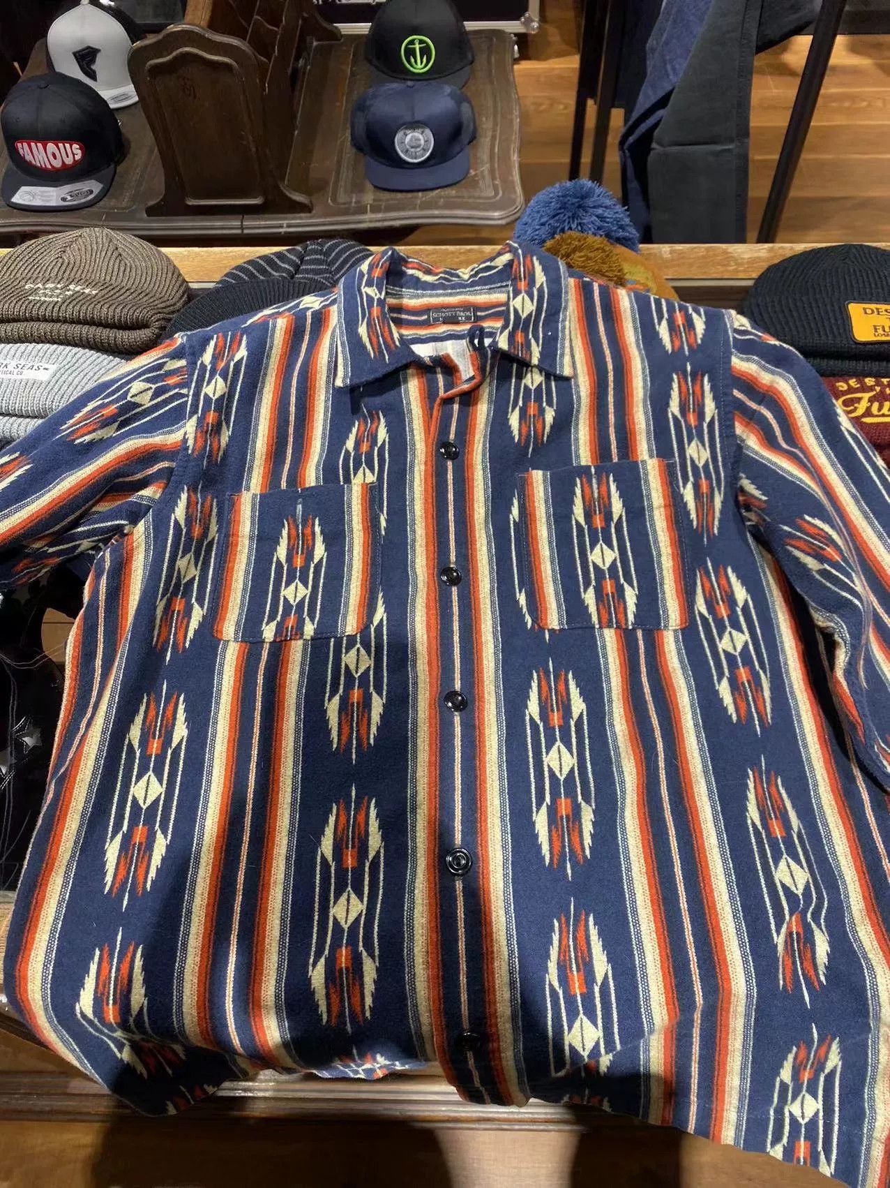 Schott westcoast tribal patterned shirt with collar Size US L / EU 52-54 / 3 - 1 Thumbnail