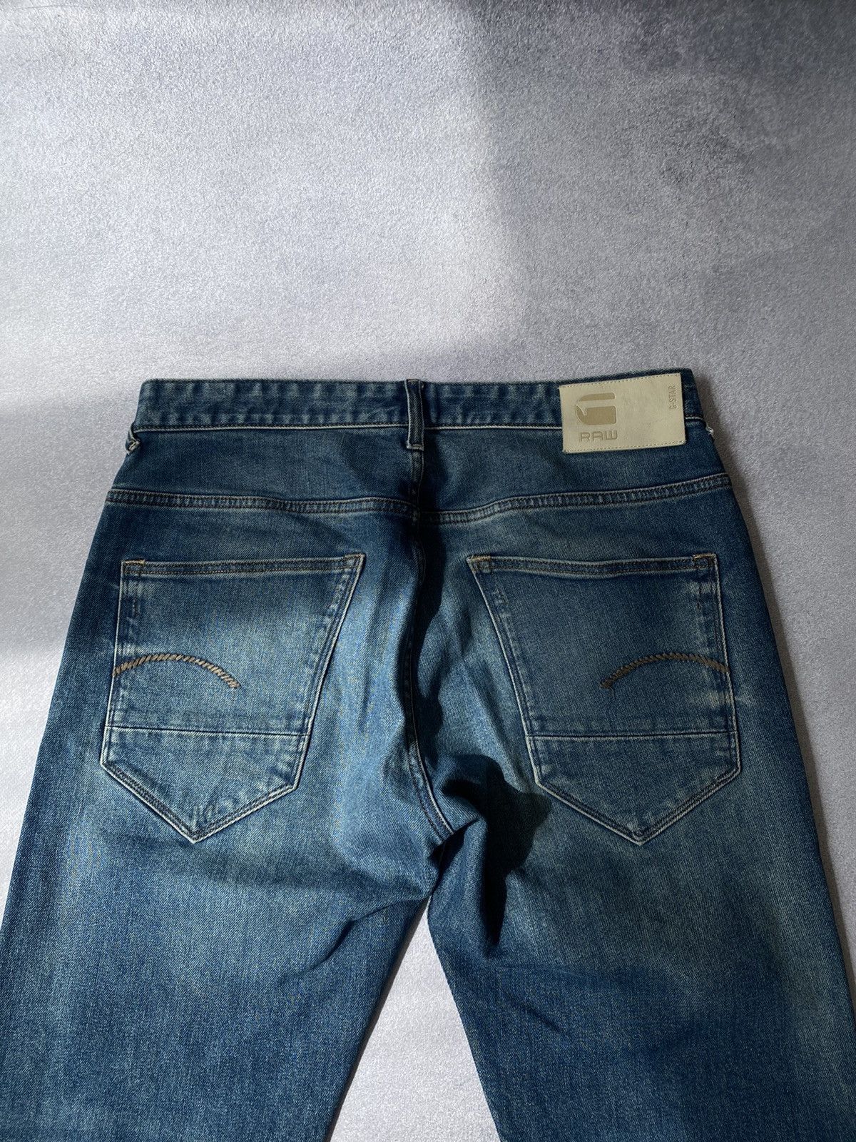 G-Star × Vintage Vintage G Star Raw PatchWork denim blue jeans Size US 33 - 14 Thumbnail