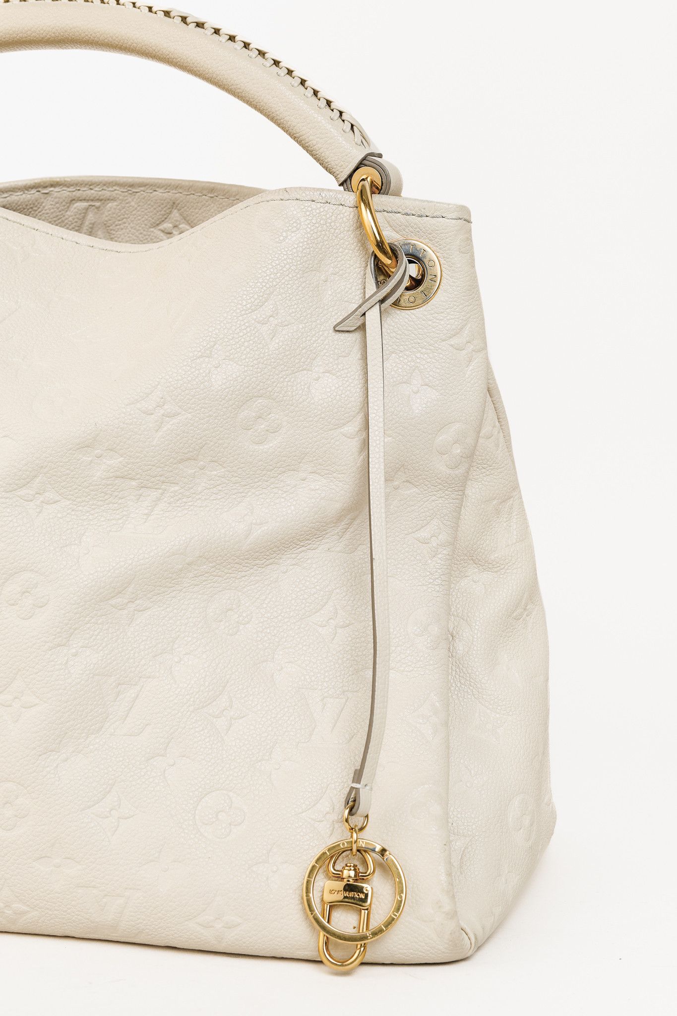 Louis Vuitton Louis Vuitton Artsy MM Creme Empreinte Leather Hobo Bag Size ONE SIZE - 8 Thumbnail