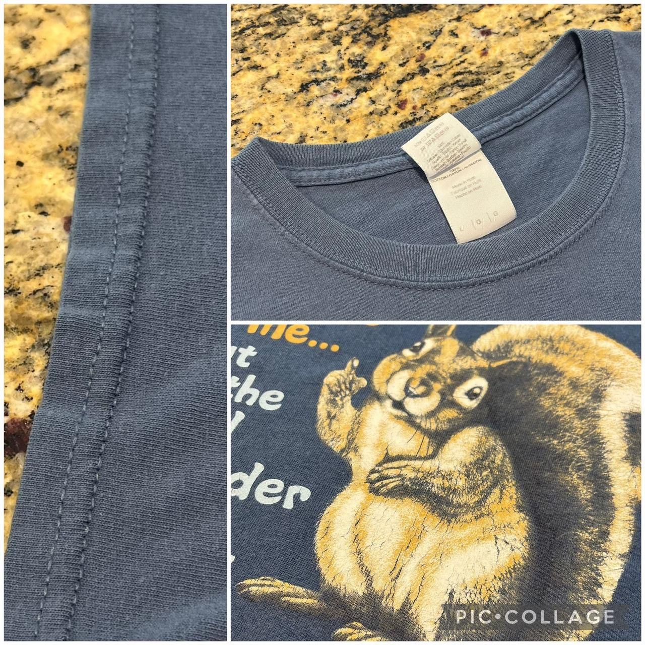 Gildan Vintage Gildan Hey Excuse Me Squirrel Comedy Funny Tshirt Size US L / EU 52-54 / 3 - 3 Thumbnail