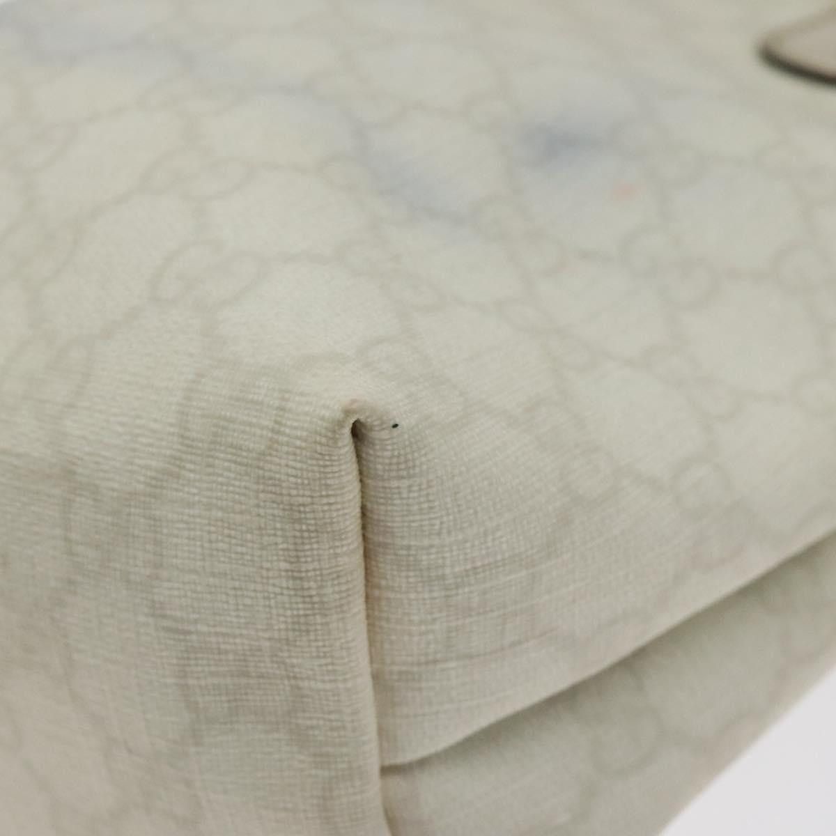 Gucci GUCCI GG Supreme Tote Bag Pvc White Gold Size ONE SIZE - 10 Thumbnail