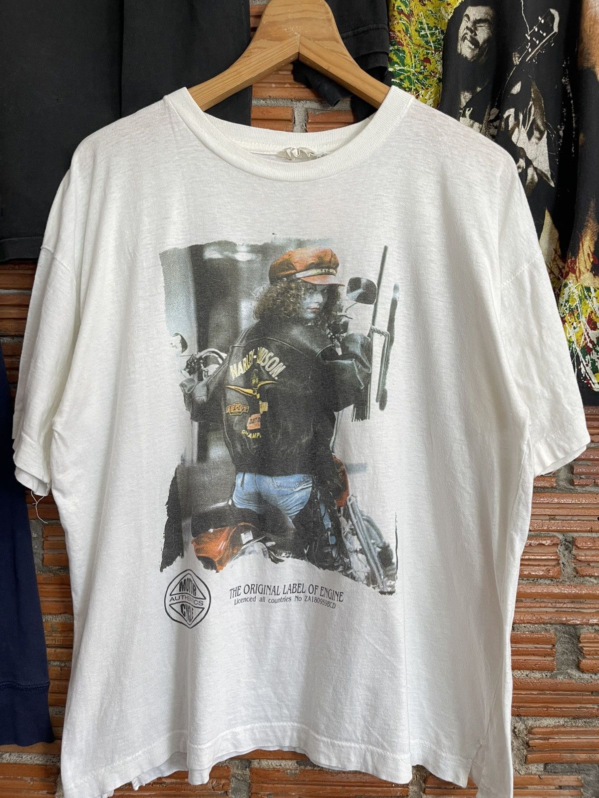 Harley Davidson Vintage Promo Harley Division Model Photo Germany Tees Size US L / EU 52-54 / 3 - 2 Thumbnail