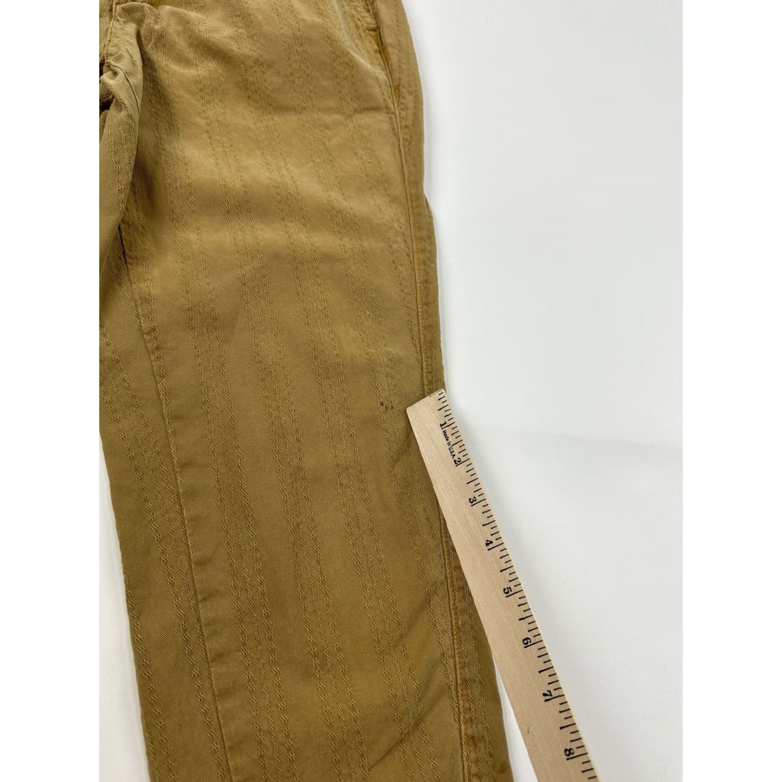 Anthropologie VINTAGE Anthropologie Pants Women’s 25 Khaki Beige Khakis Cotton Twill Straight 25 Women Size 42" / US 20 - 7 Thumbnail