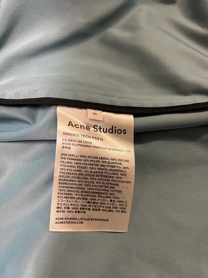 Acne Studios × Vintage Acne Studios Nylon Pale Green Bomber Jacket Size US S / EU 44-46 / 1 - 10 Thumbnail